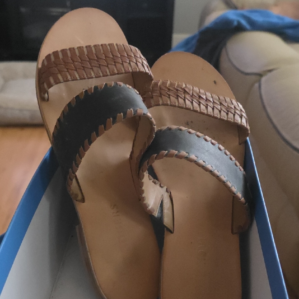 Jack Rogers Tan and Black Women's Sandals